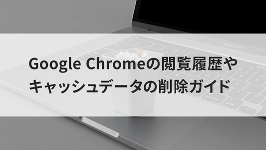 Google Chrome の閲覧履歴やキャッシュデータの削除ガイド